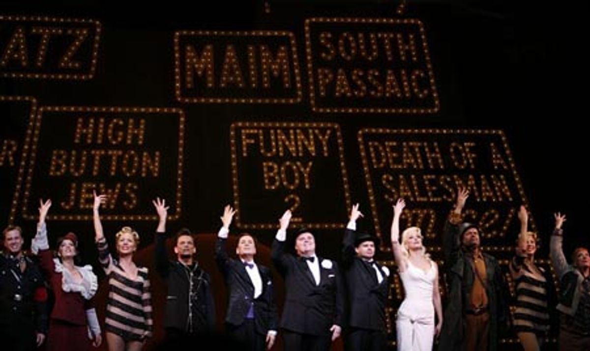 Brad Musgrove, Lee Roy Reams, John Treacy Egan, Hunter Foster, Angie Schworer, Bill Nolte and cast at 