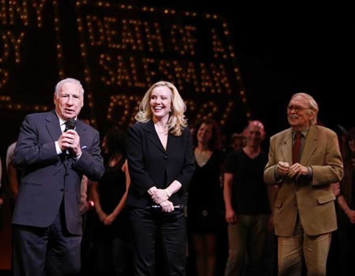 Mel Brooks, Susan Stroman and Thomas Meehan at 