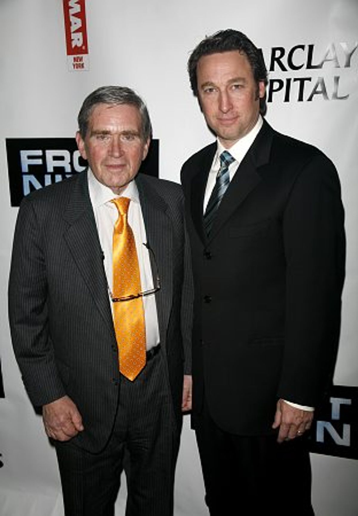 Robert Zelnick and Armand Schultz at Frost/Nixon Opening Night Party