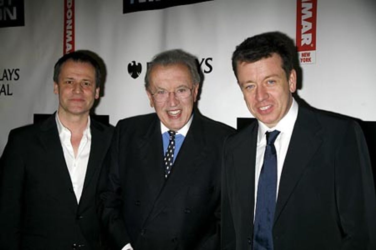 Michael Grandage, David Frost and Peter Morgan at 