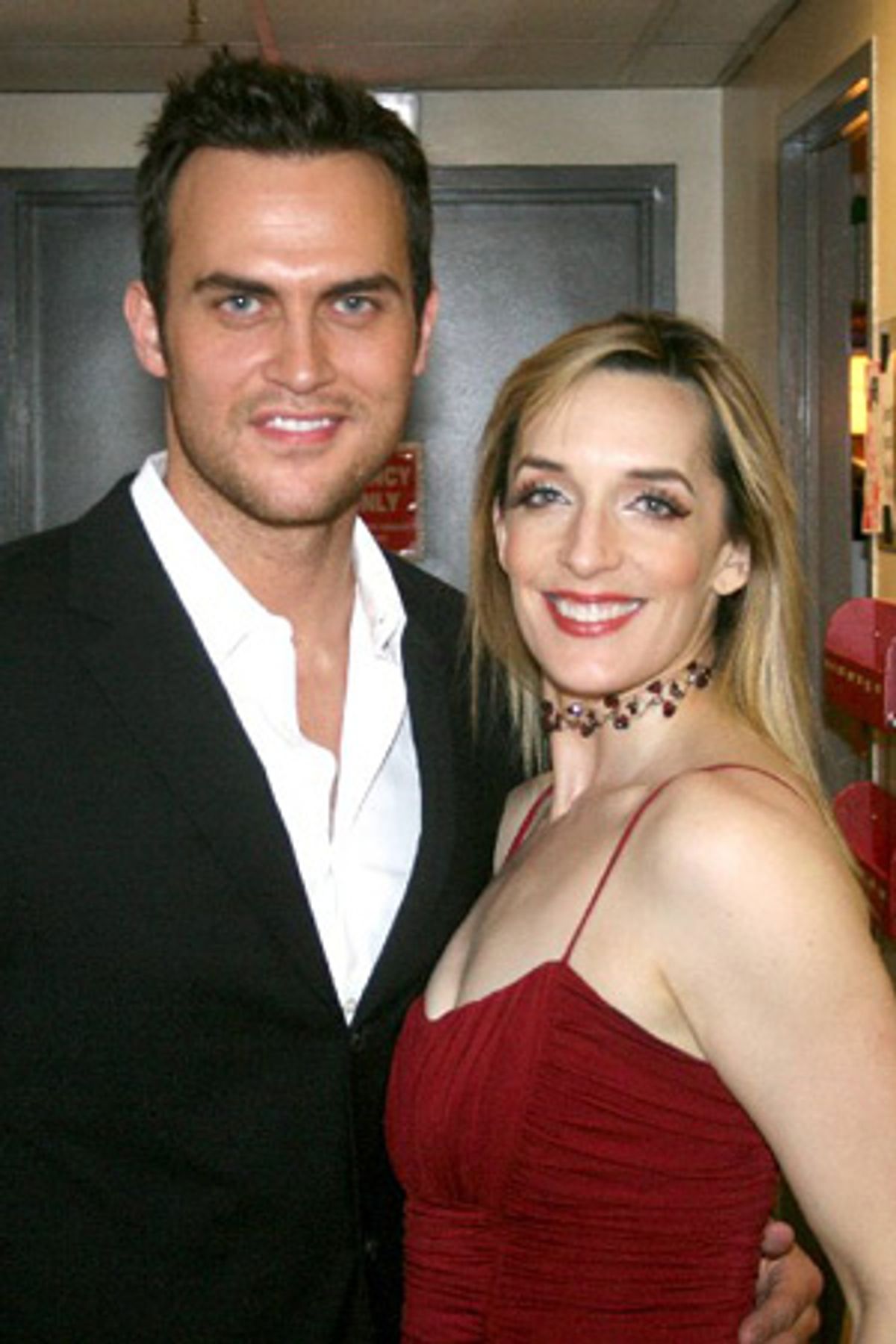 Cheyenne Jackson and Julia Murney at 