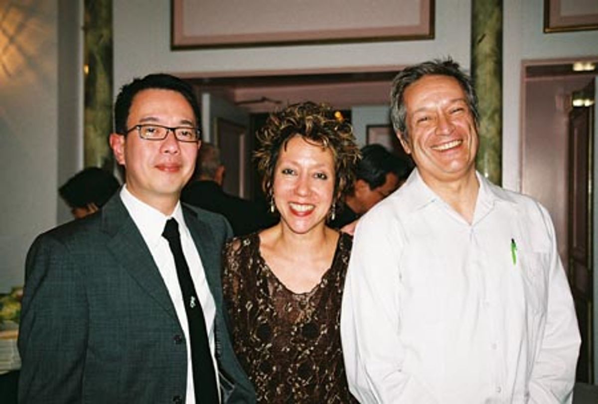 Ralph Pena, Jessica Hagedorn and Jorge Ortoll at 