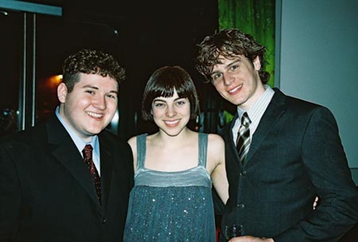 Brian Charles Johnson, Krysta Rodriguez and Jonathan Groff at 
