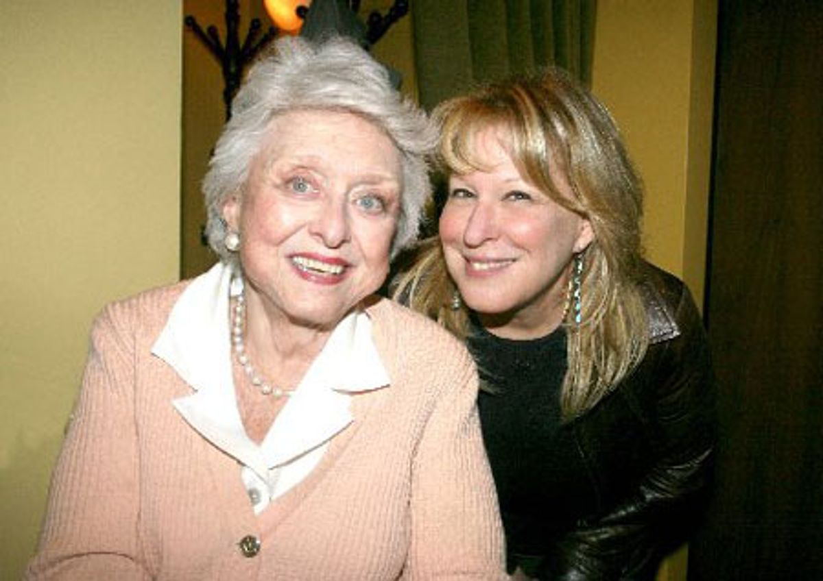 Celeste Holm and Bette Midler at 