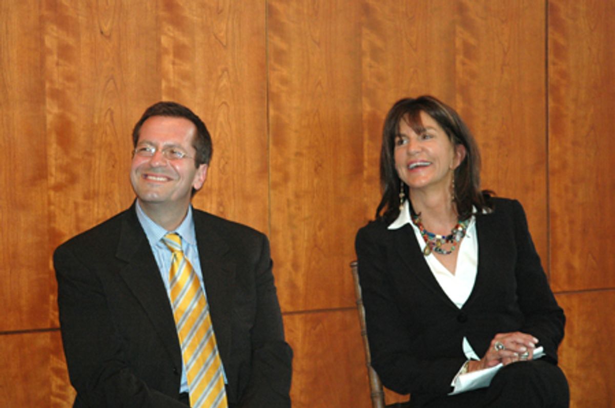 John Donatich and Mercedes Ruehl listen to Edward Albee at 