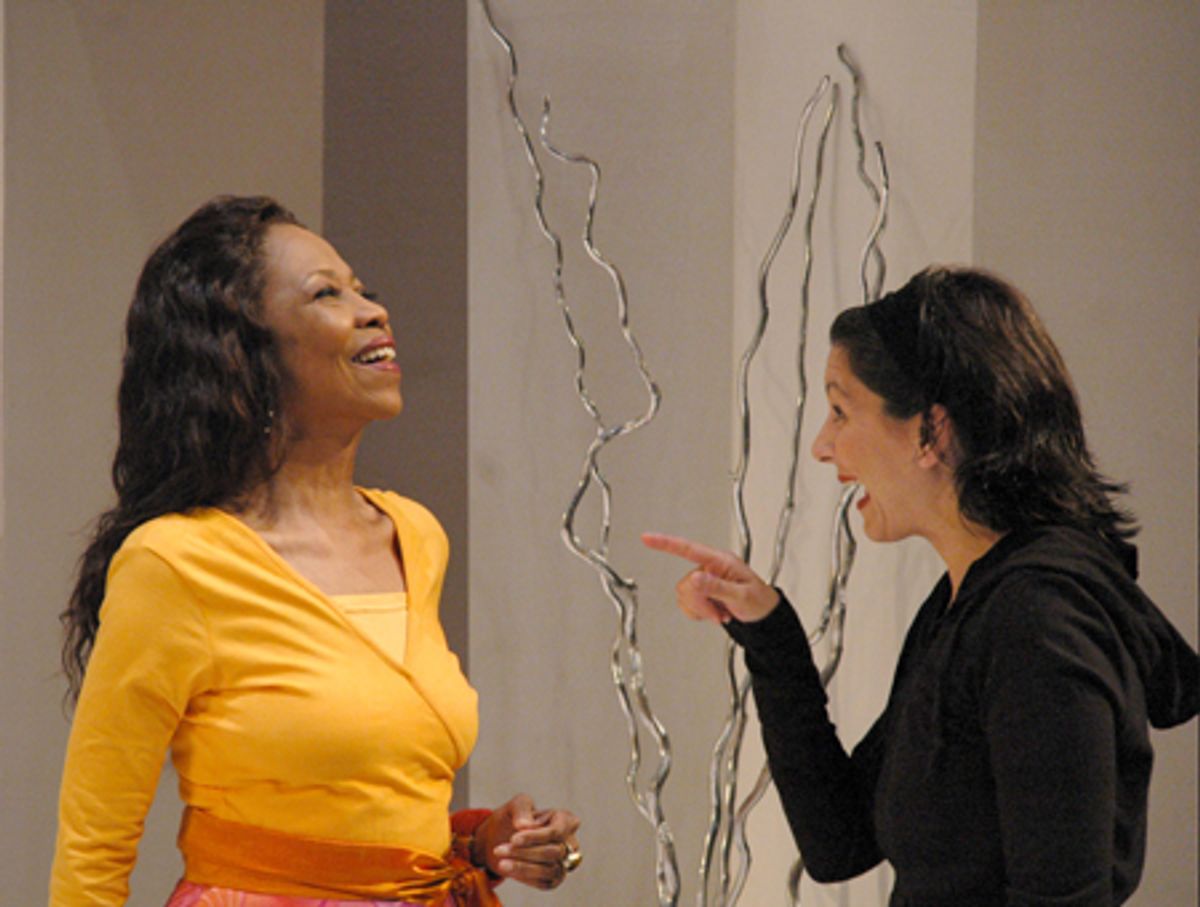 Barbara Meek and Angela Brazil at 