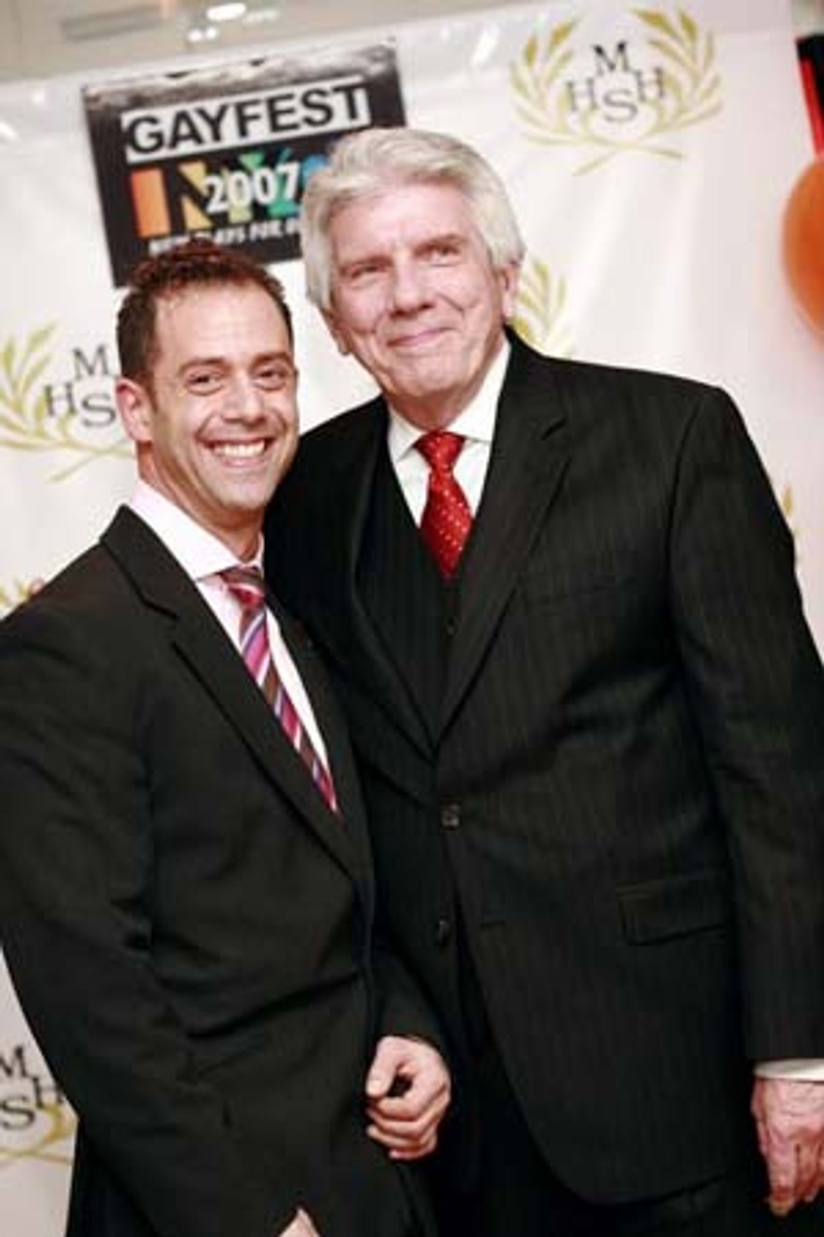 Producers of GAYFEST NYC (May 9 Ã¢â‚¬â€" June 2) Ã¢â‚¬â€" Bruce Robert Harris and Jack W. Batman (photo: Ben Strothmann) at 