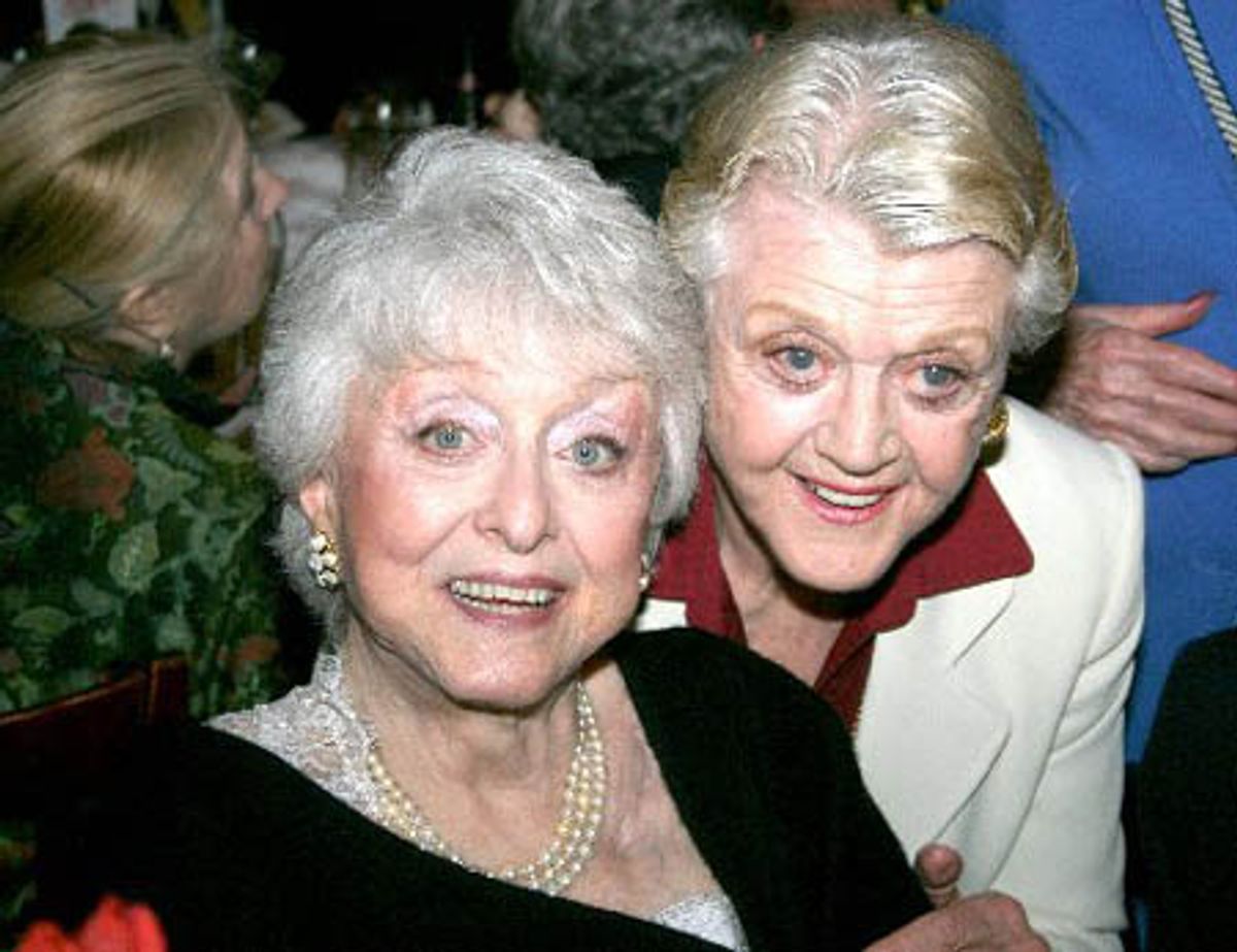 Celeste Holm and Angela Lansbury at 
