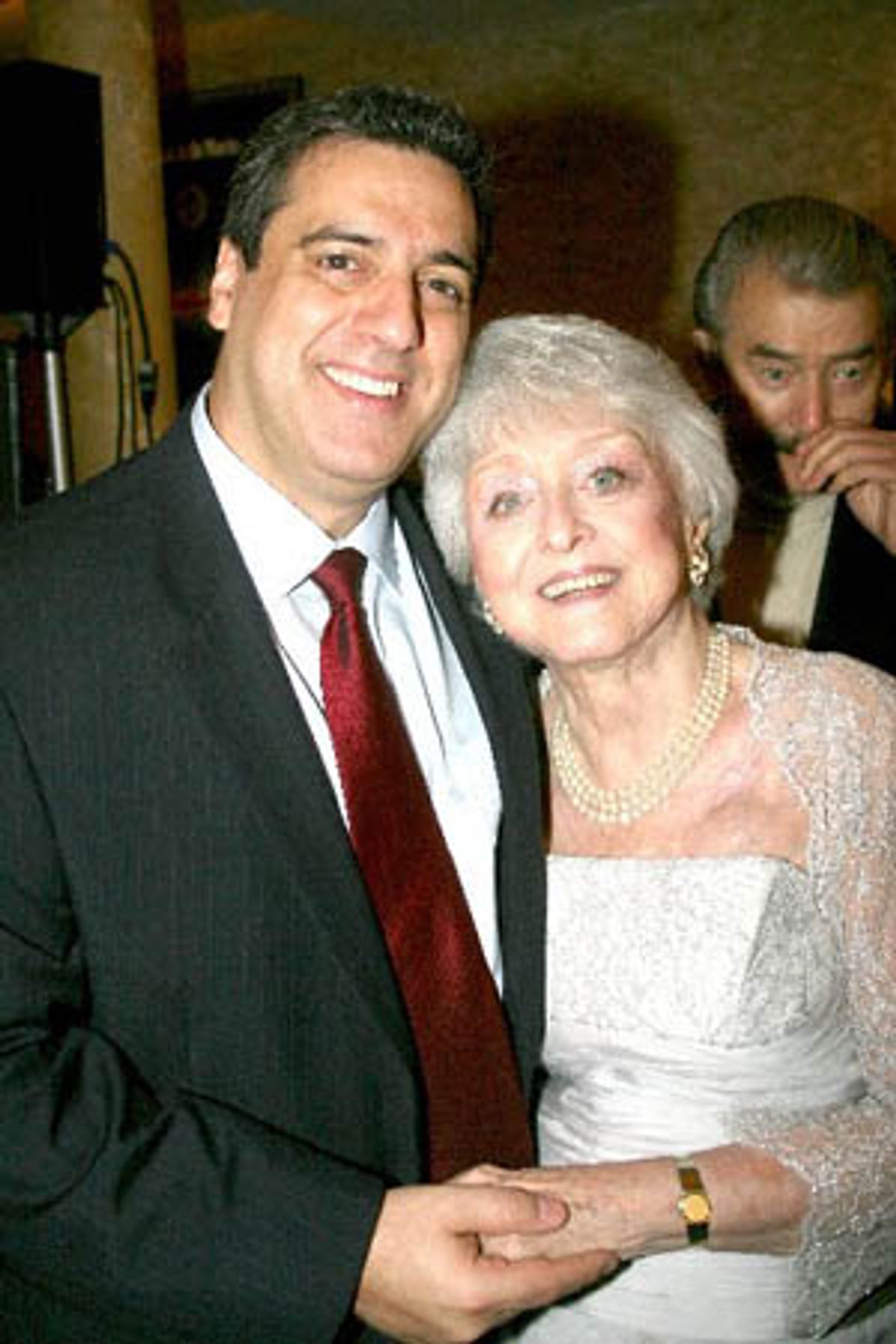 Frank Basile and Celeste Holm at 