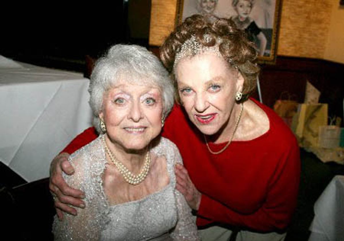 Celeste Holm and Joan Copeland at 