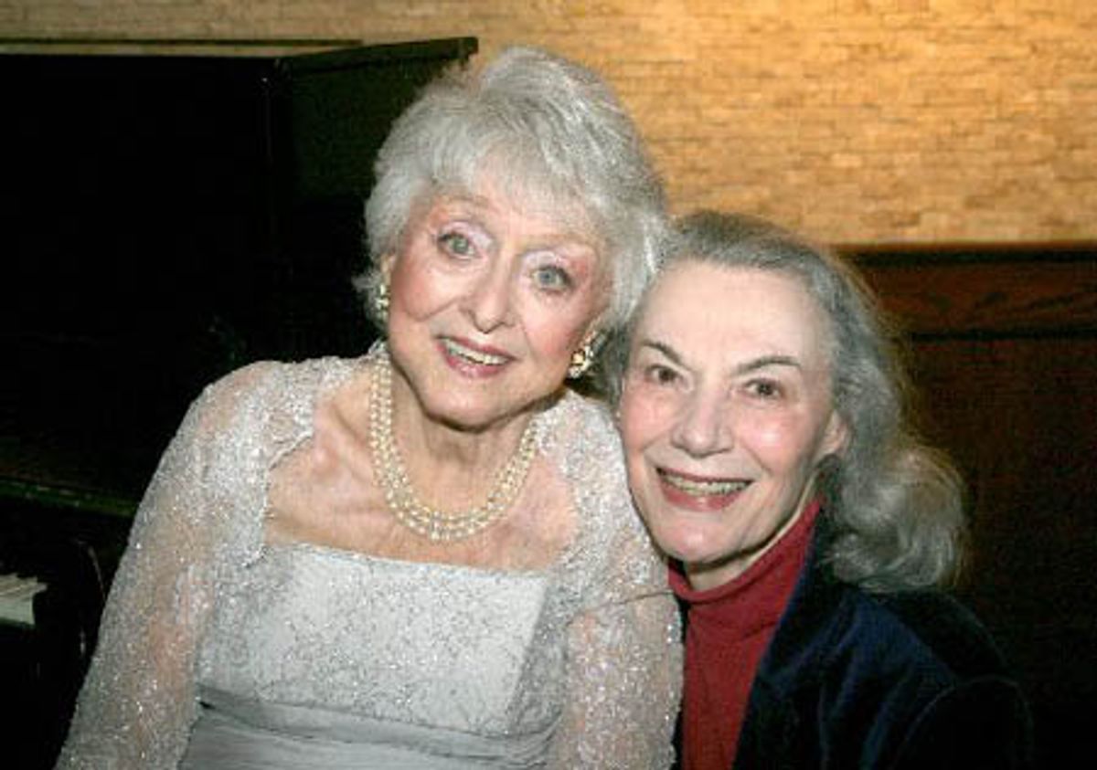 Celeste Holm and Marian Seldes at 