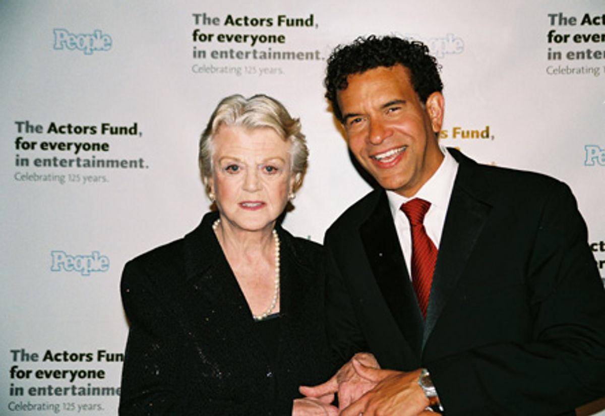 Angela Lansbury (Deuce) and Brian Stokes Mitchell (President of The Actors Fund) at 