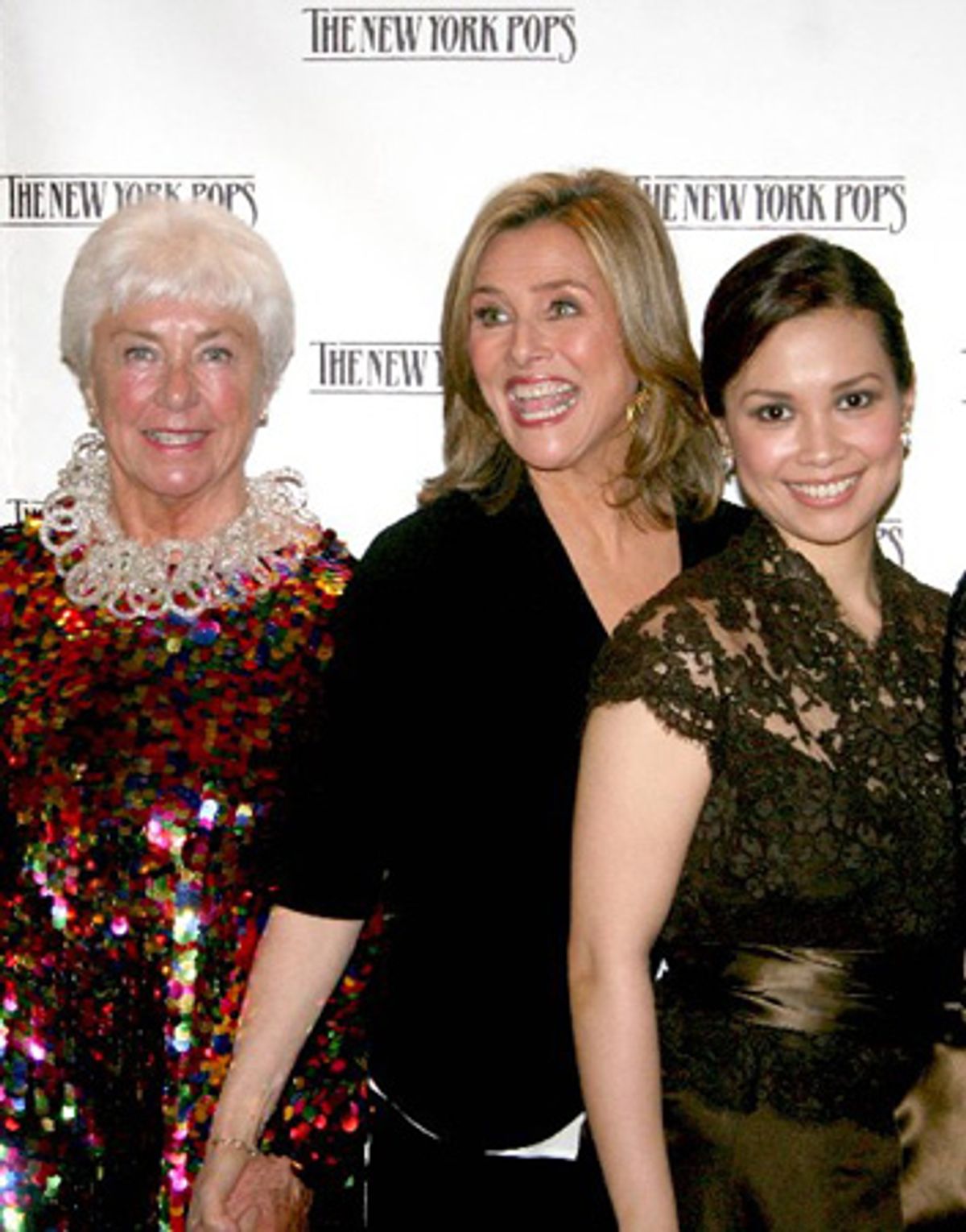 Mrs. Skitch Henderson, Meredith Viera and Lea Salonga at 