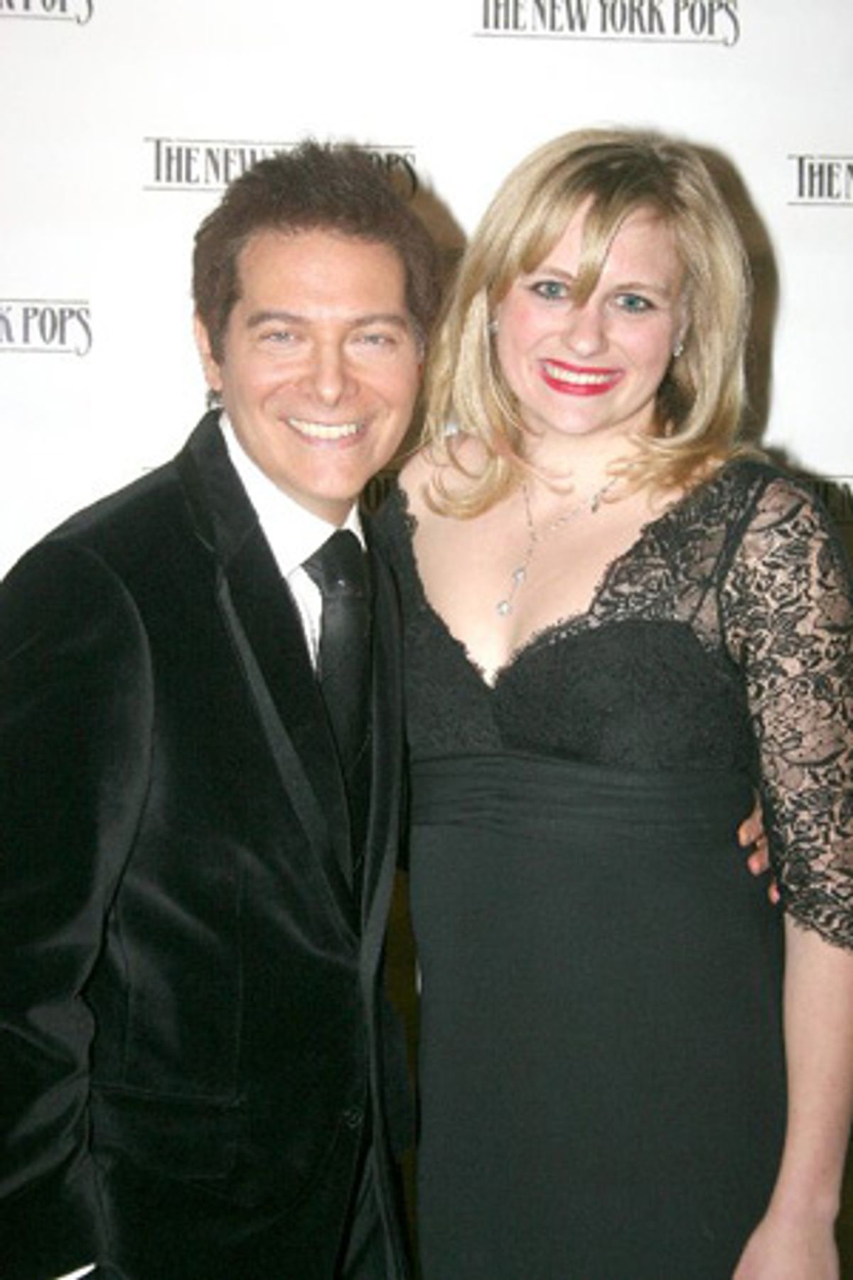Michael Feinstein and Haley Swindal, granddaughter of George Steinbrenner  at 