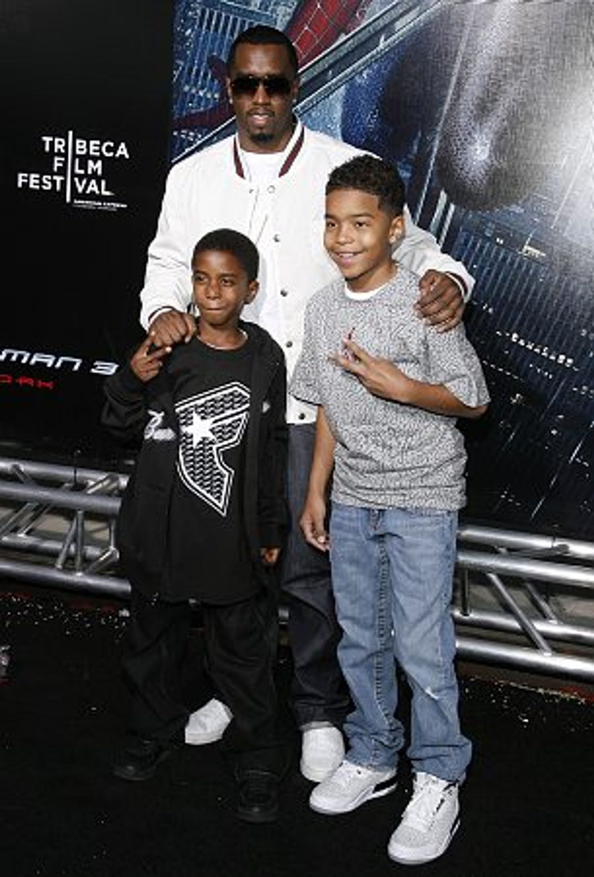 P. Diddy and family at 