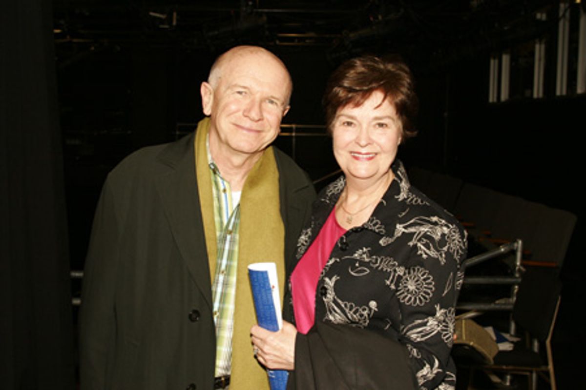 Terrence McNally and Carol Tomlinson, the mother of American Fiesta star/author Steven Tomlinson at 