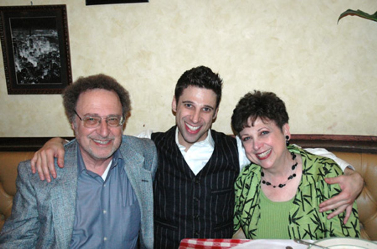 Josh Prince (Little Me) with his parents at 