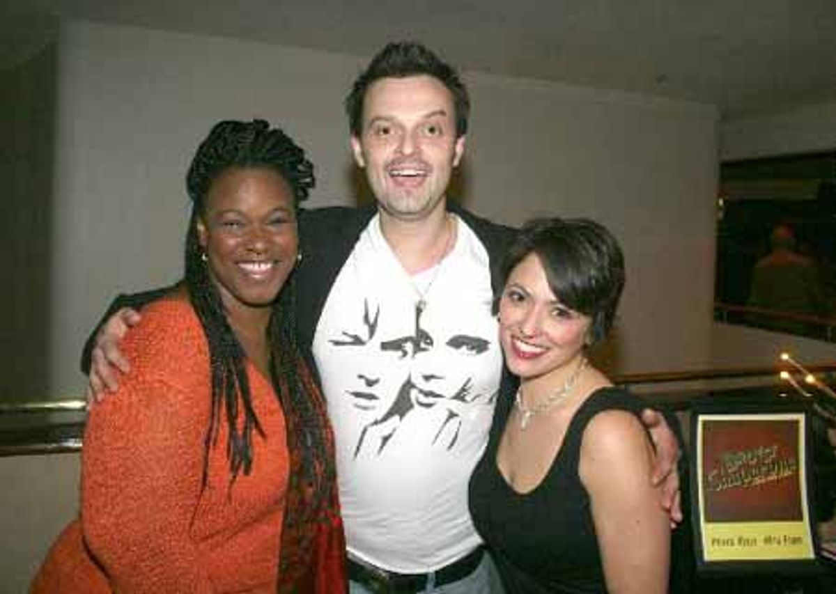 Kecia Lewis-Evans, Julian Havard and Joanna Young at 