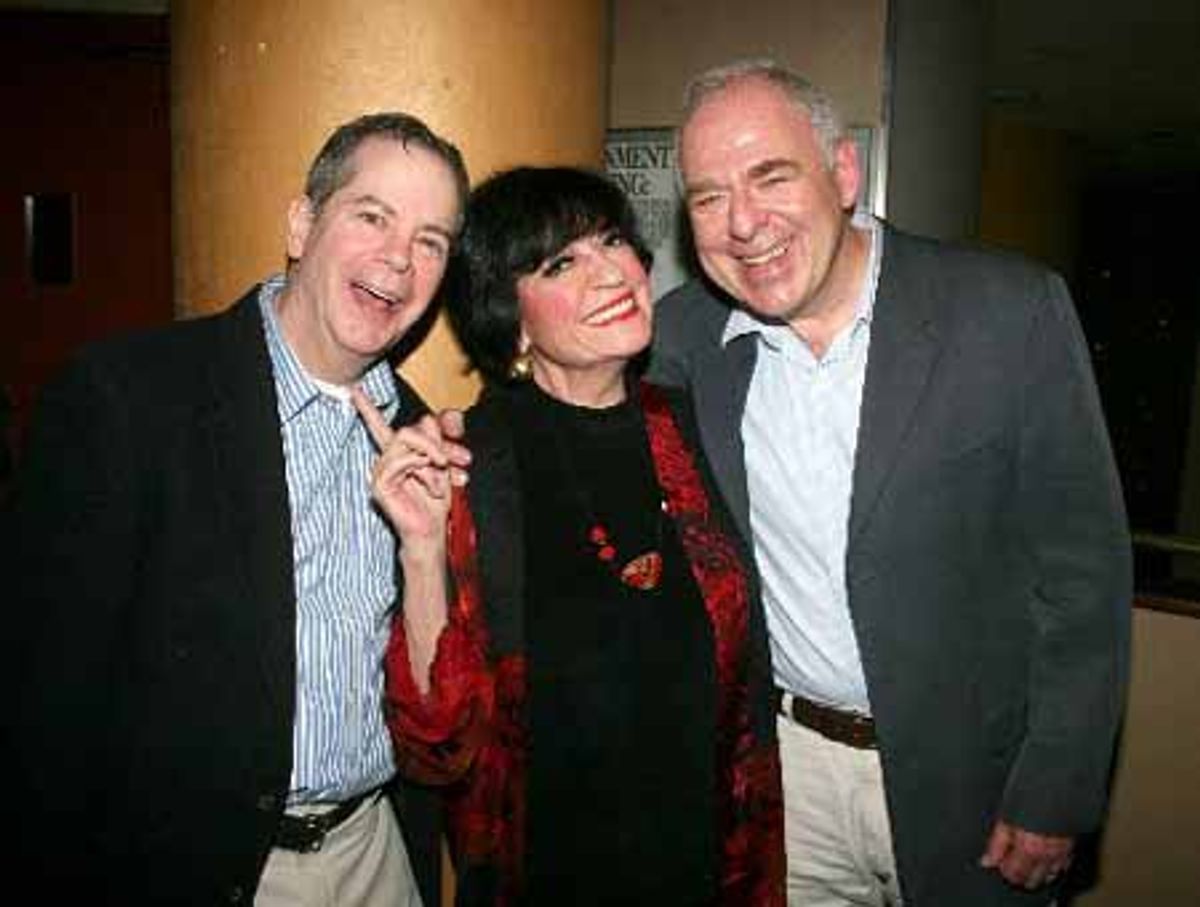 Peter Bartlett, JoAnne Worley and Lenny Wolpe at 