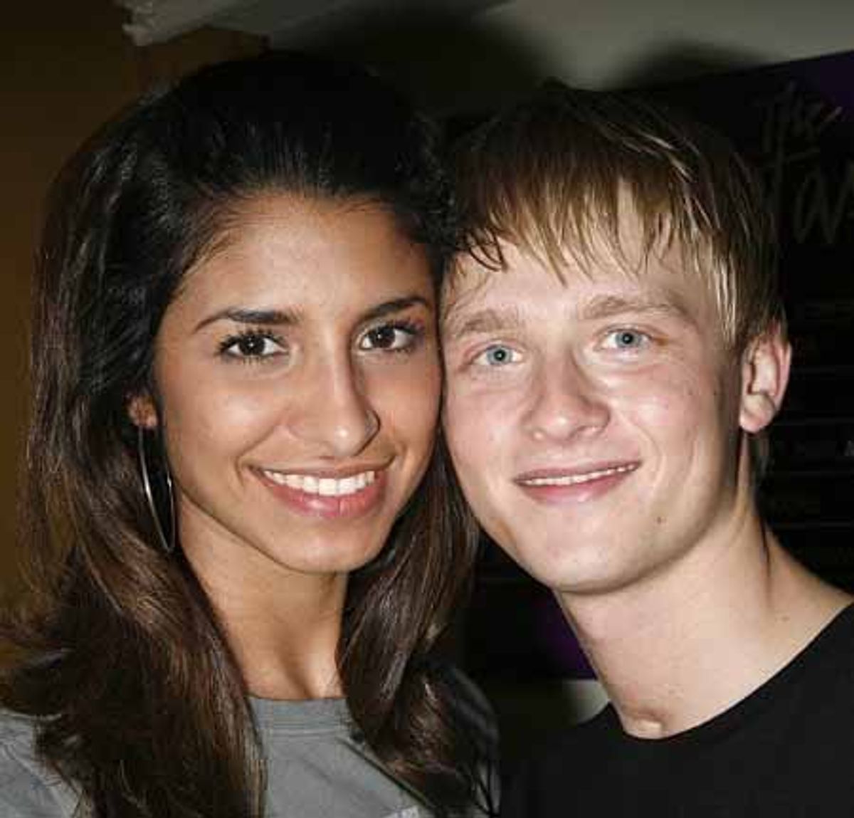 Anthony Fedorov and girlfriend Elisa Rodriguez at 