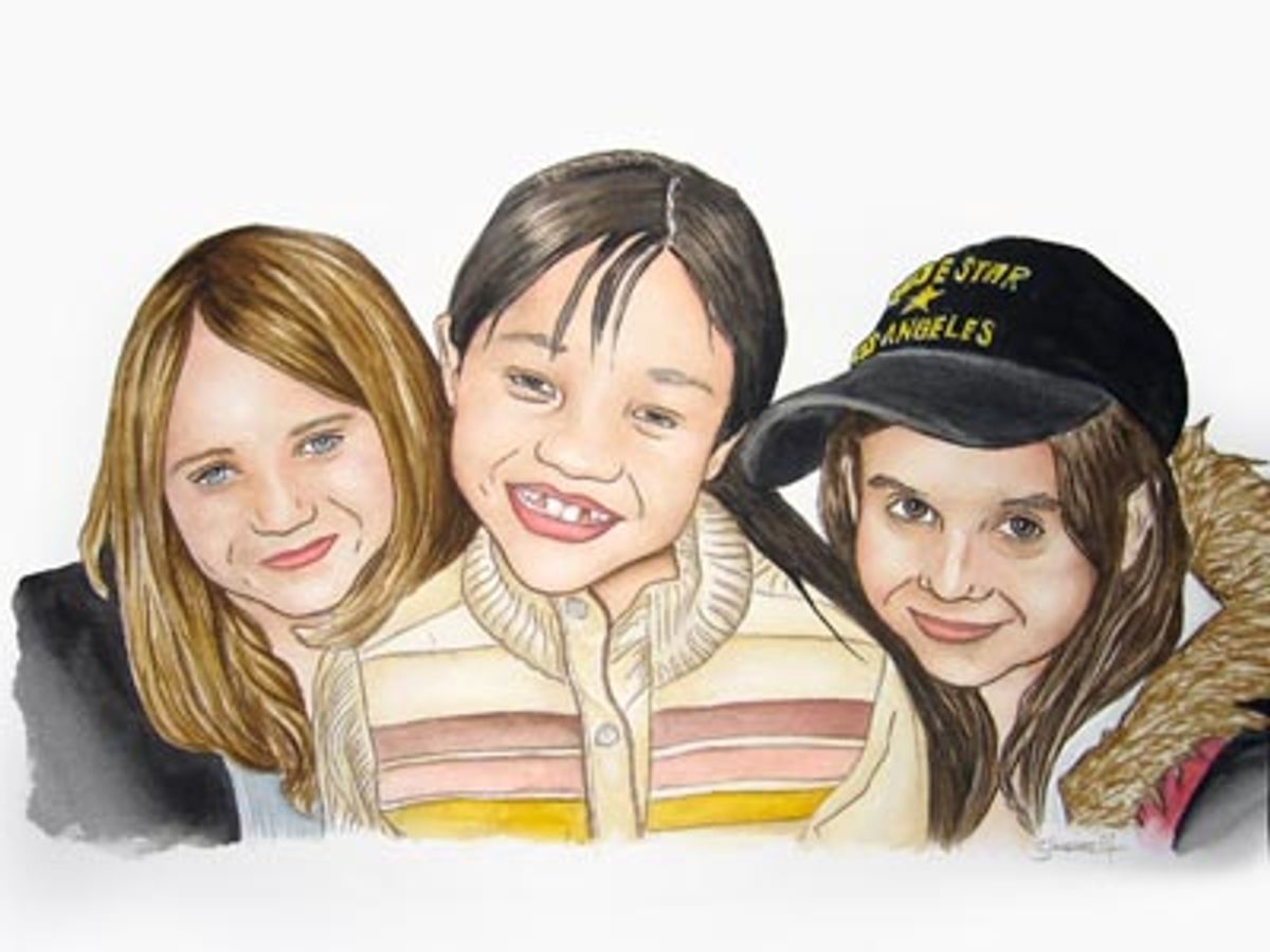 Kylie Liya Goldstein with Young Cosettes portrait at 