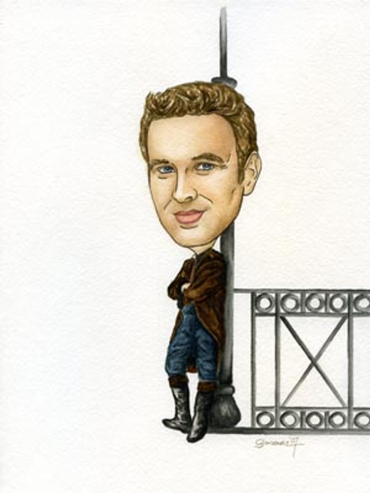 Portrait of Ben Davis as Javert at 