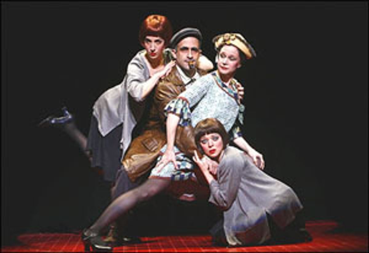 David Pittu with cast of LoveMusik at 