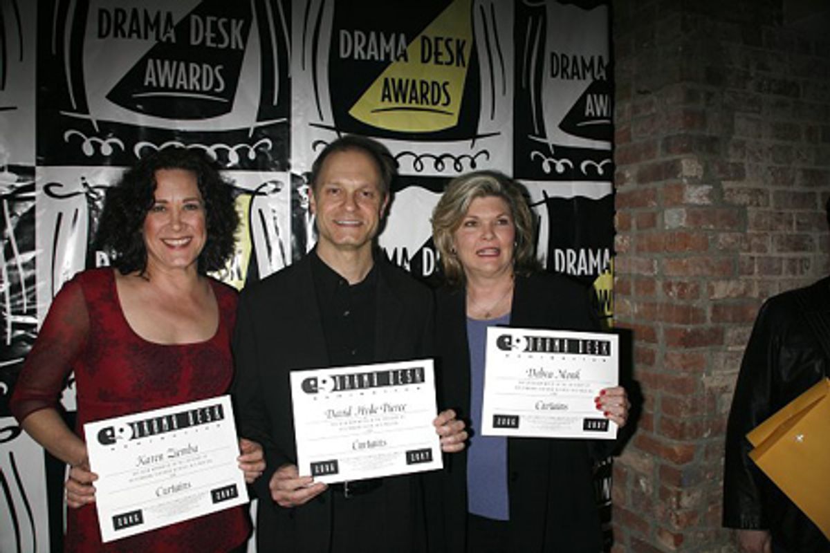 Karen Ziemba, David Hyde Pierce, Debra Monk at 