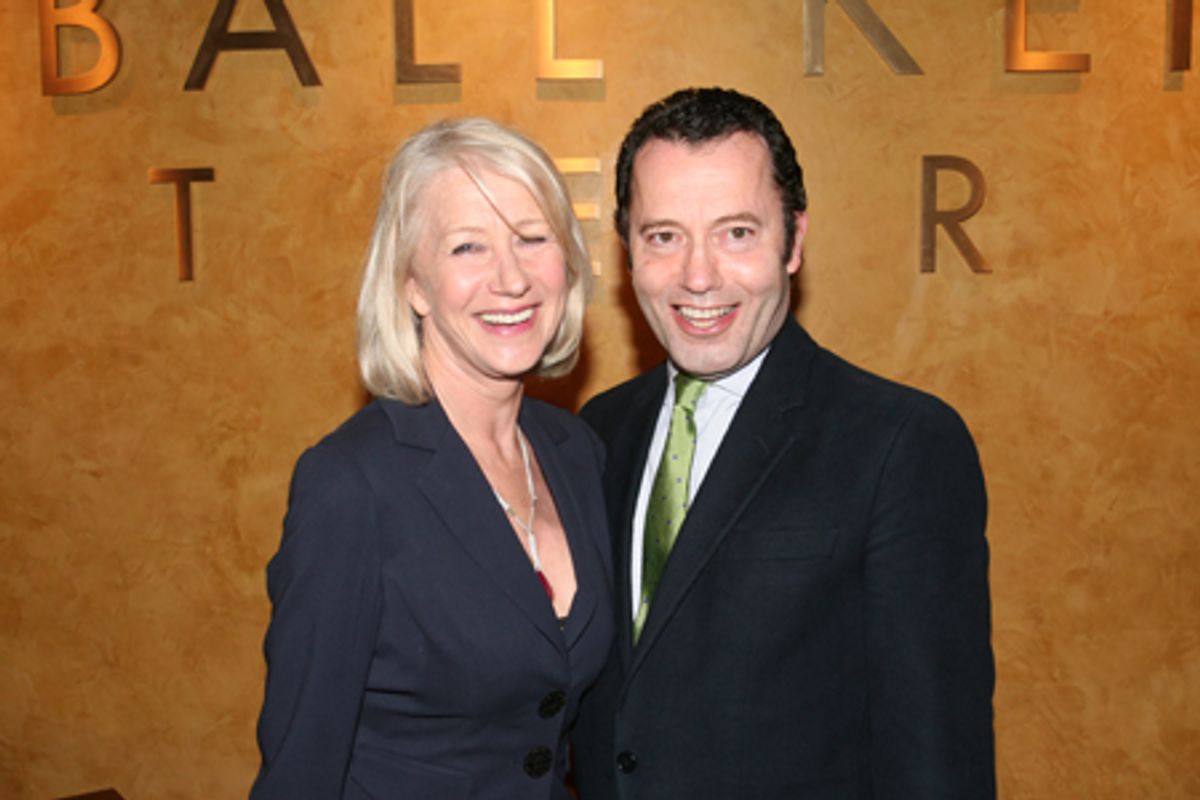 Helen Mirren with HBO Films President Colin Callendar at 