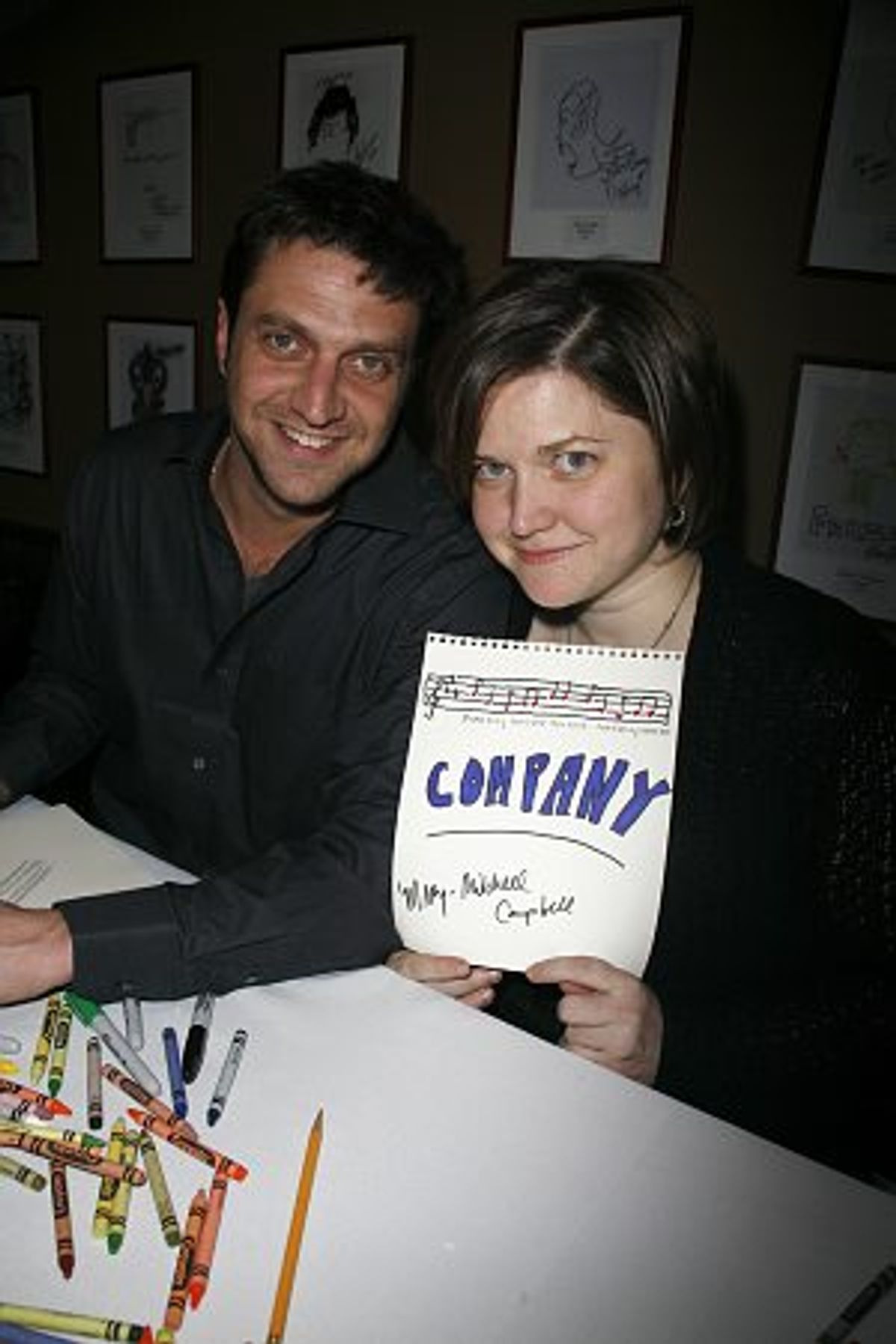 Raul Esparza and Mary-Mitchell Campbell at 
