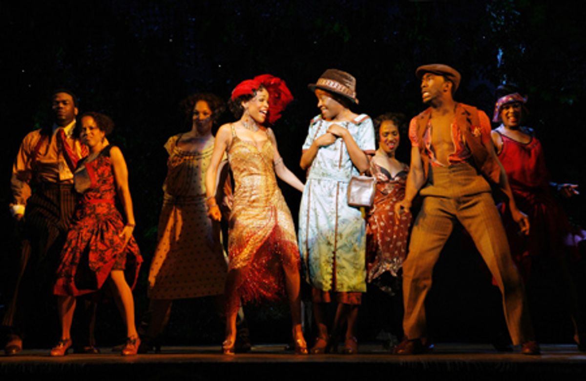 Michelle Williams, Jeannette Bayardelle as Celie and the company of The Color Purple at 