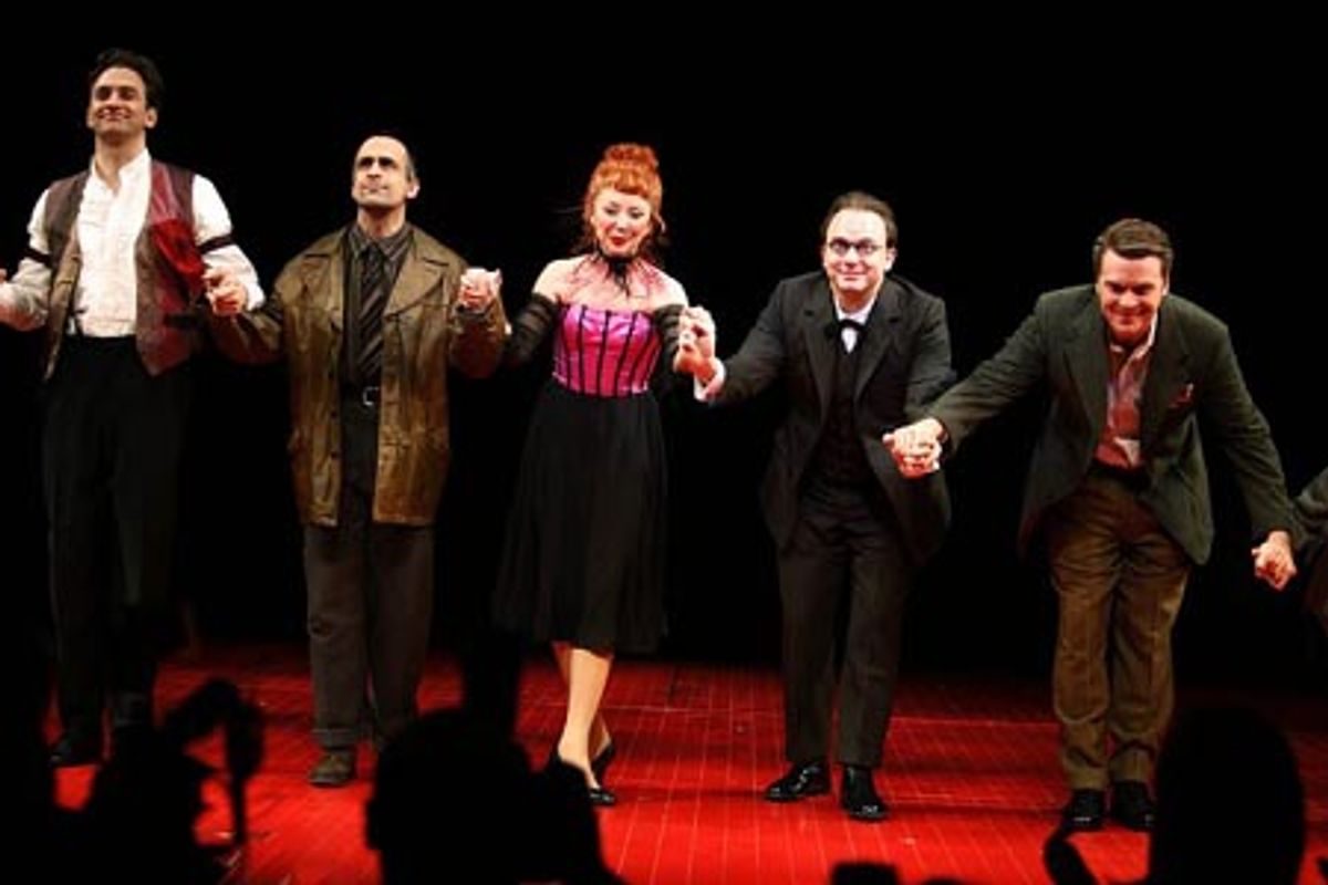 Graham Rowat, David Pittu, Donna Murphy, Michael Cerveris and John Scherer at 