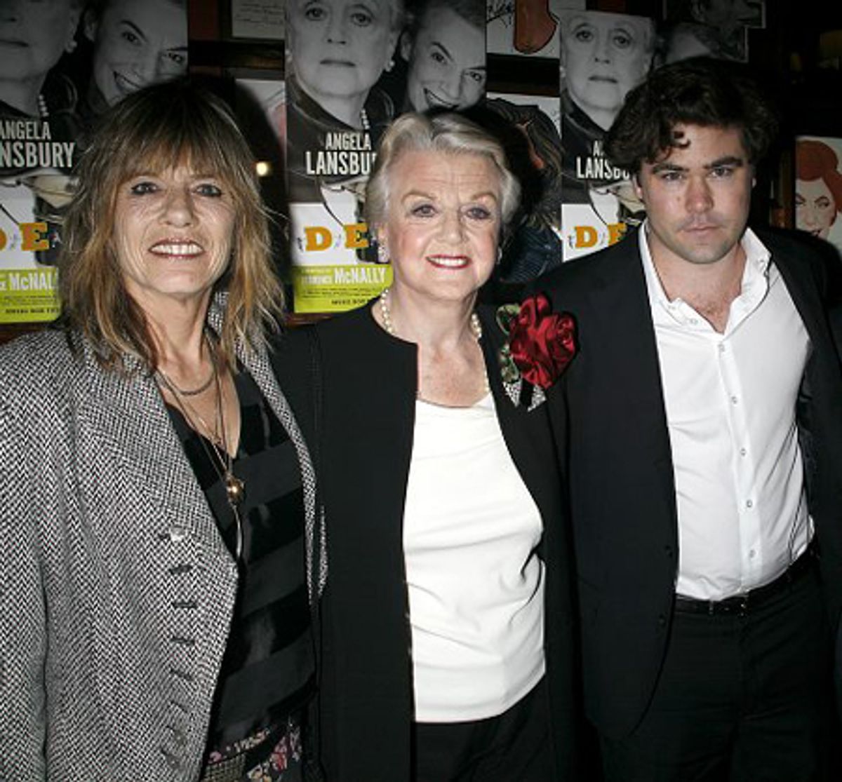 Angela Lansbury with daughter Deirdre and grandson at 