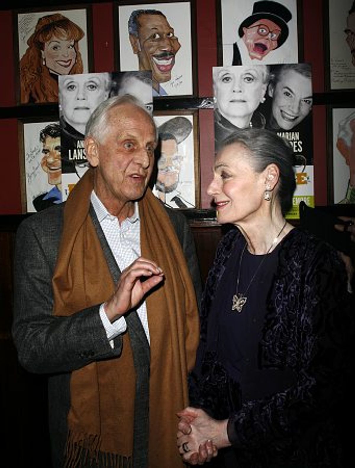 Michael Blakemore and Marian Seldes at 