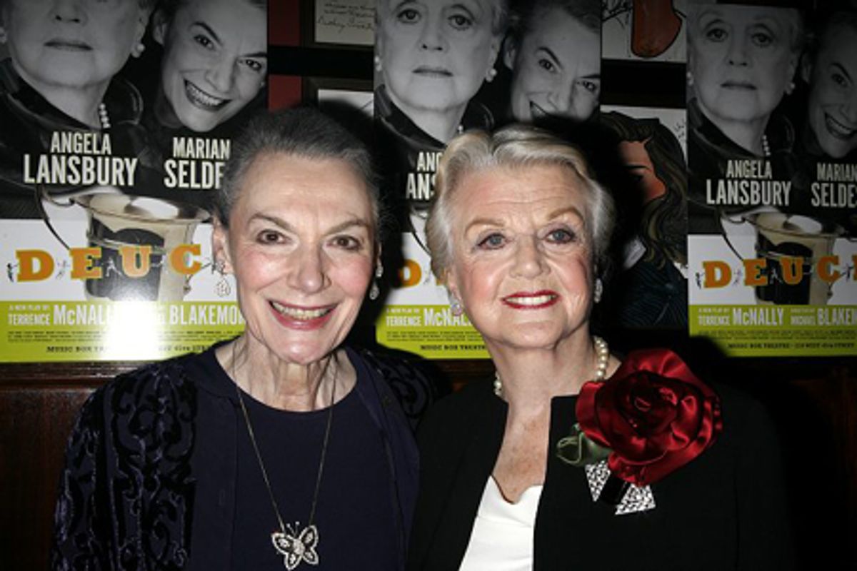 Marian Seldes and Angela Lansbury at 