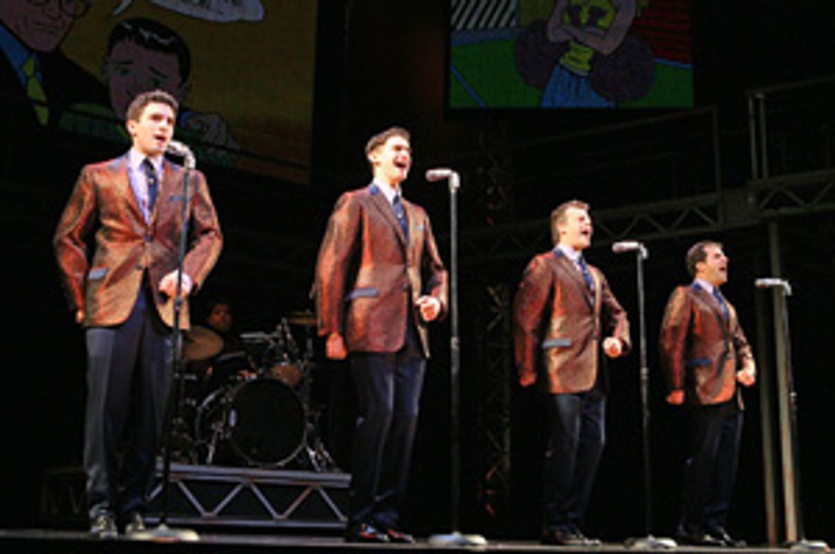 Jarrod Spector, Drew Gehling, Jeremy Kushnier and Steve Gouveia at 