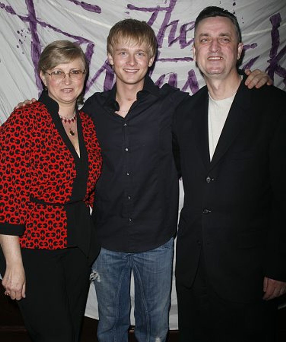 Anthony Fedorov with his parents at 