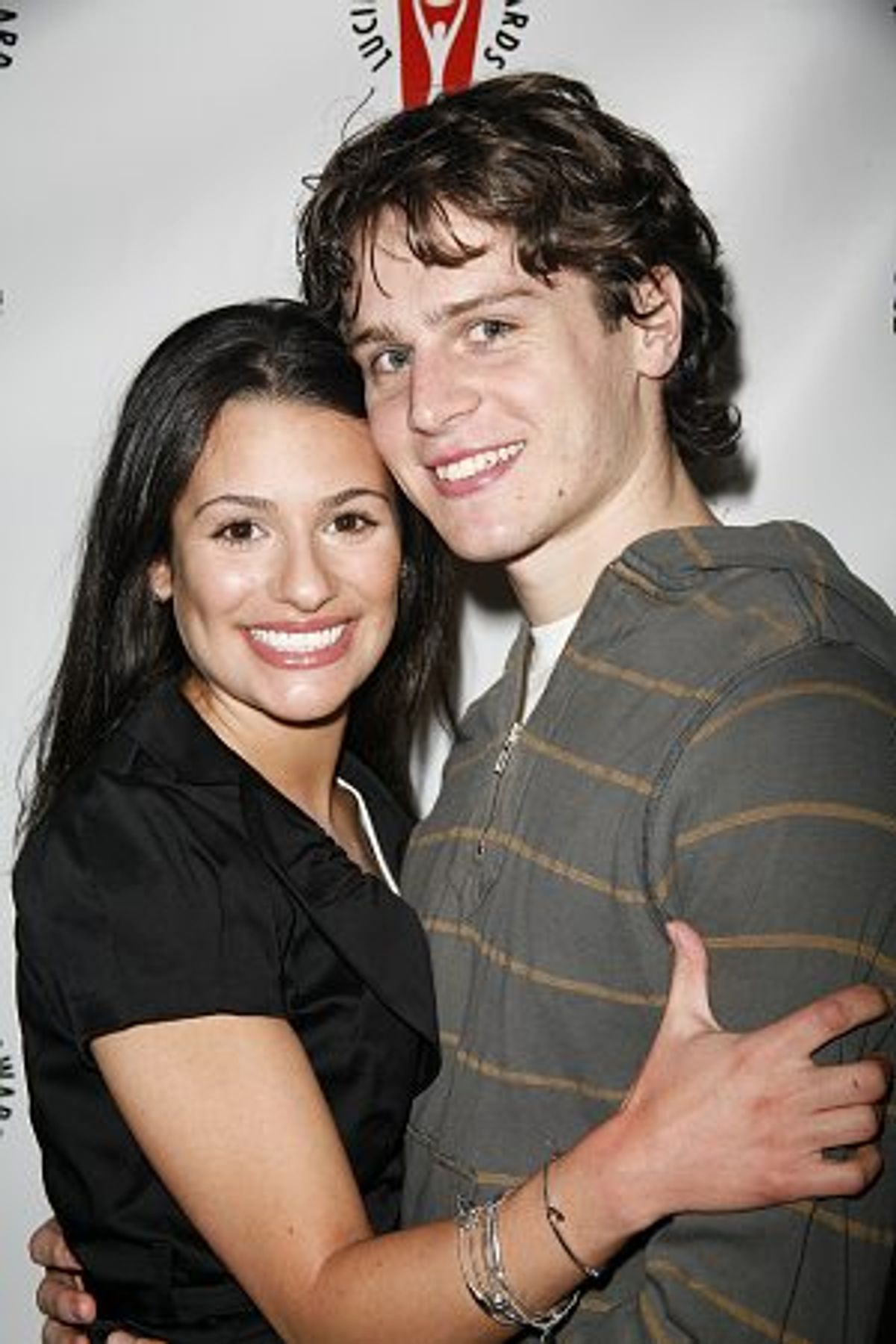 Lea Michele and Jonathan Groff at 