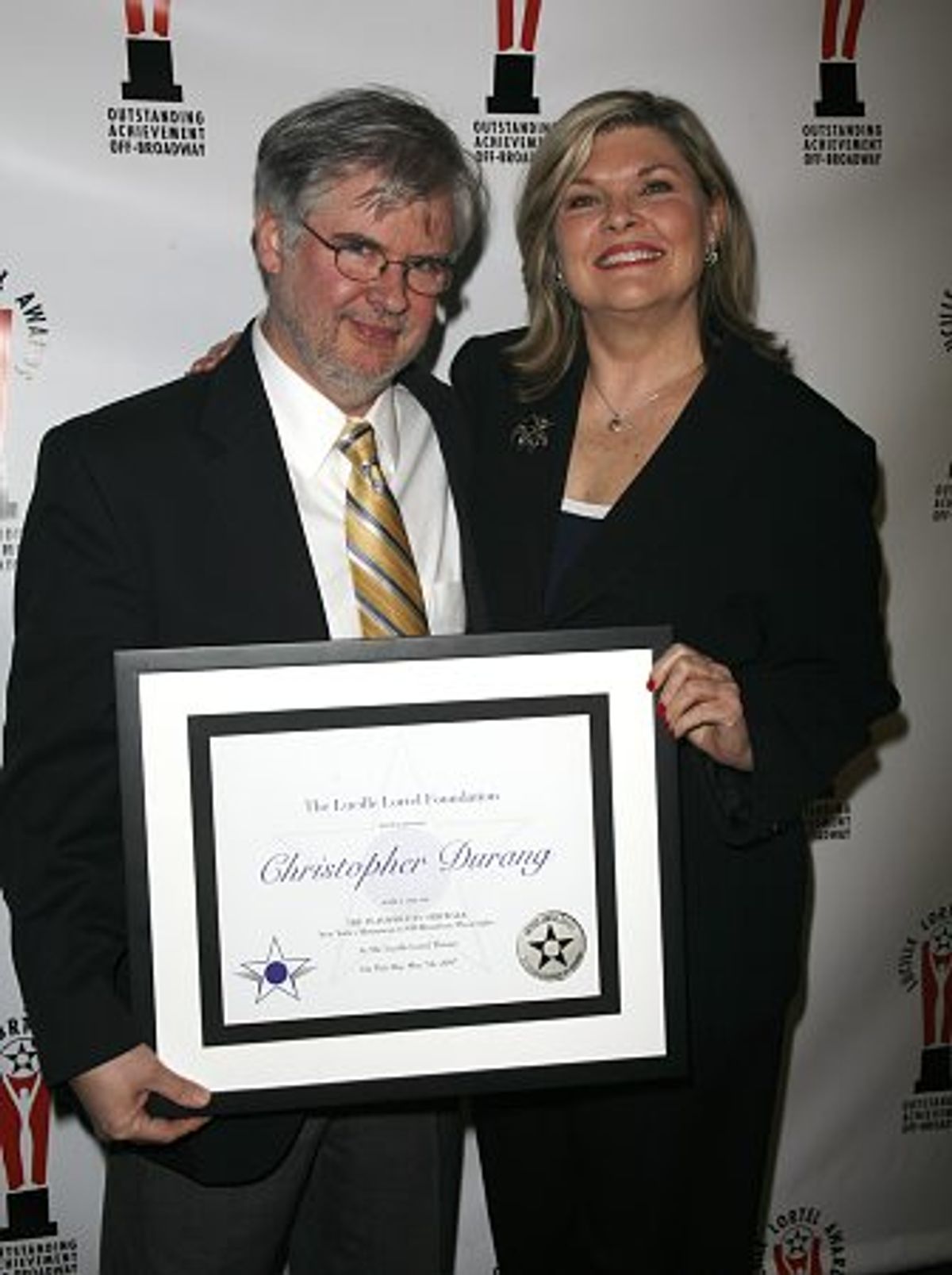 Christopher Durang and Debra Monk at 