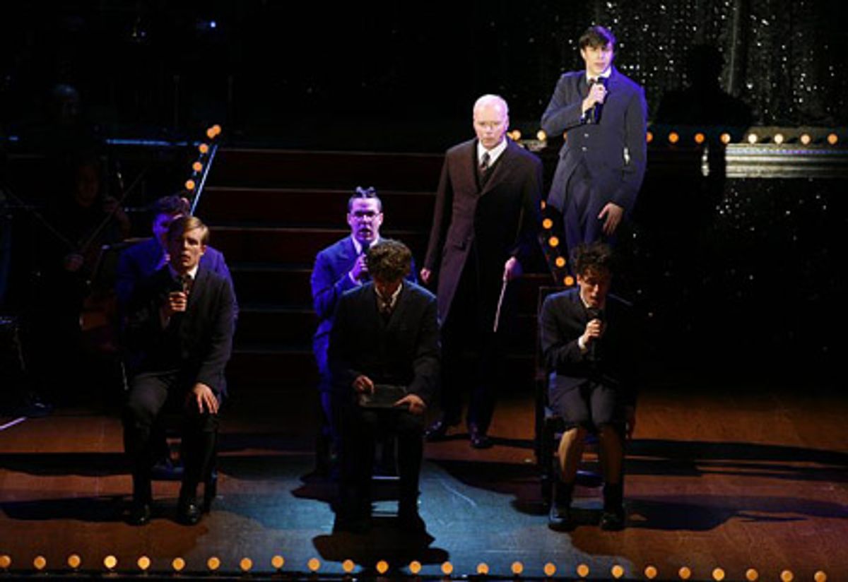 Gideon Glick and the cast of 'Spring Awakening' at 