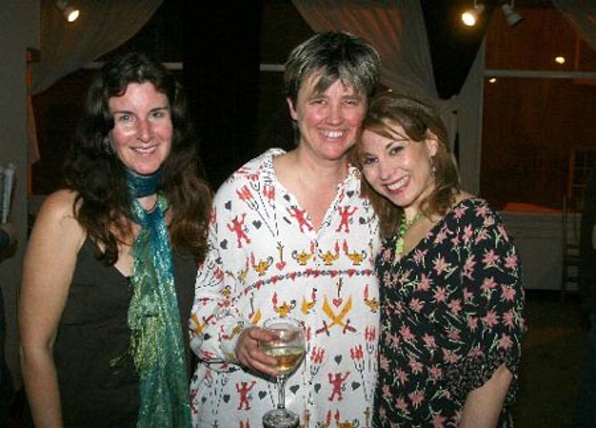 Kathie Russo, Spalding Gray's widow, Lucy Sexton and Valerie Smaldone at 