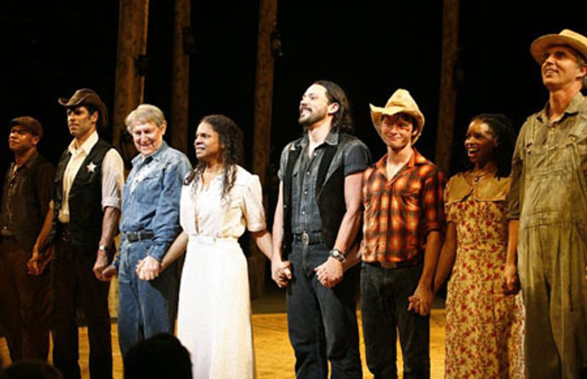 Audra McDonald with Chris Butler, Christopher Innvar, John Cullum, Steve Kazee, Bobby Steggert and Carla Duren at 