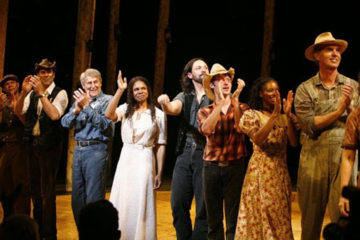 Audra McDonald with Chris Butler, Christopher Innvar, John Cullum, Steve Kazee, Bobby Steggert and Carla Duren at 
