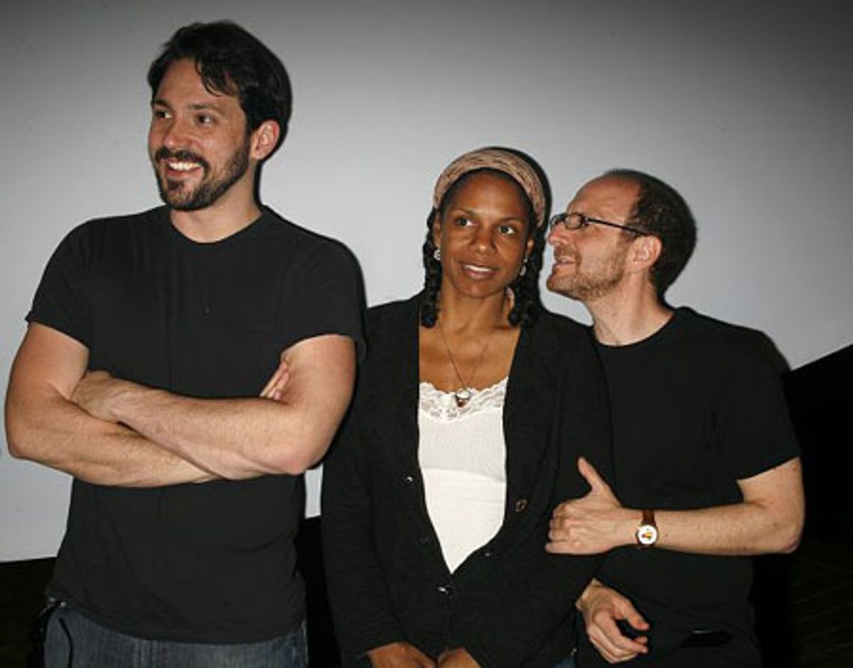 Steve Kazee, Audra McDonald and Lonny Price at 