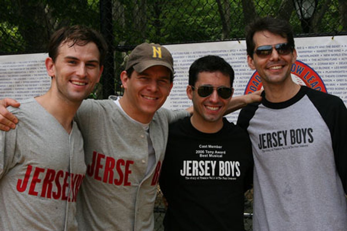 Daniel Reichard, Christian Hoff, John Lloyd Young and J. Robert Spencer (Jersey Boys) at 