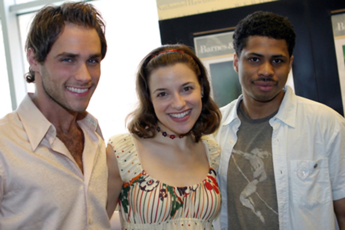 Josh Strickland, Jenn Gambatese and Chester Gregory at 