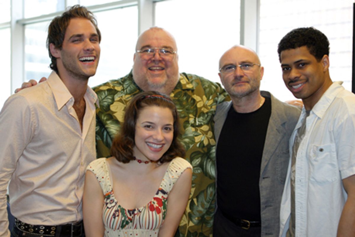 Josh Strickland, Jenn Gambatese, Michael Lassell, Phil Collins and Chester Gregory at 