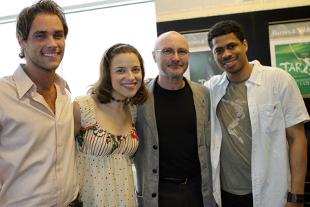 Josh Strickland, Jenn Gambatese, Phil Collins and Chester Gregory at 