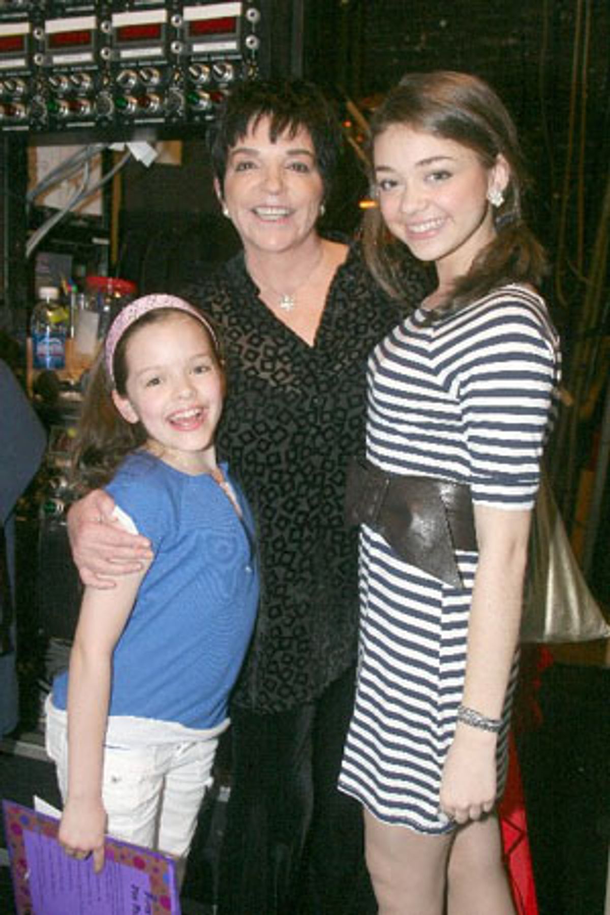 Kelsey Fowler, Liza Minnelli and Sarah Hyland at 
