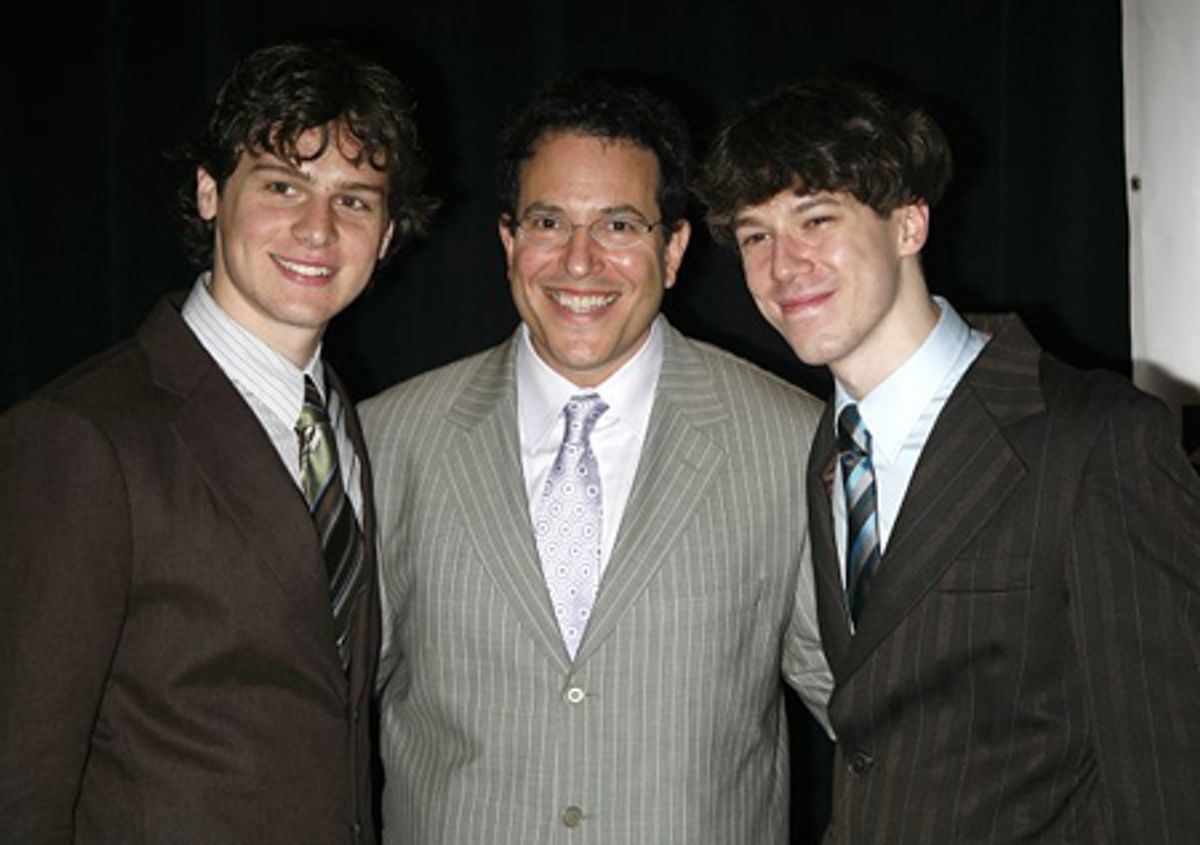 Jonathan Groff, Michael Mayer, and John Gallagher Jr. at 